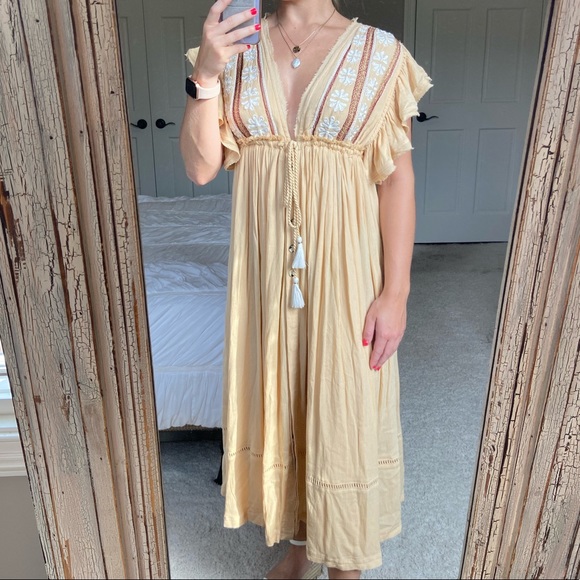 Free People Dresses & Skirts - NWT FREE PEOPLE GARBANZO BEAN COMBO DRESS